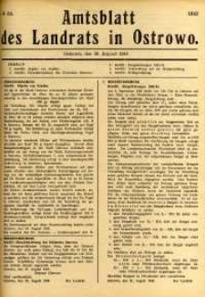 Amtsblatt des Landrats in Ostrowo 1943.08.30 nr69