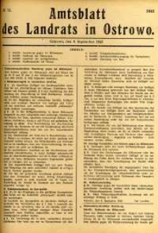 Amtsblatt des Landrats in Ostrowo 1943.09.06 nr71