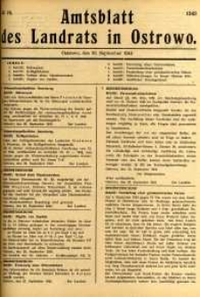 Amtsblatt des Landrats in Ostrowo 1943.09.30 nr78