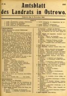 Amtsblatt des Landrats in Ostrowo 1943.11.08 nr89
