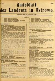 Amtsblatt des Landrats in Ostrowo 1943.11.18 nr92