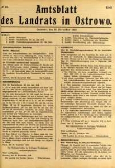 Amtsblatt des Landrats in Ostrowo 1943.11.29 nr95