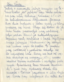 Raport wywiadowcy Armii Krajowej pseudonim "Olga" : o Fabryce Amunicji przy ul. Kaliskiej 61-63, 05.11.1944